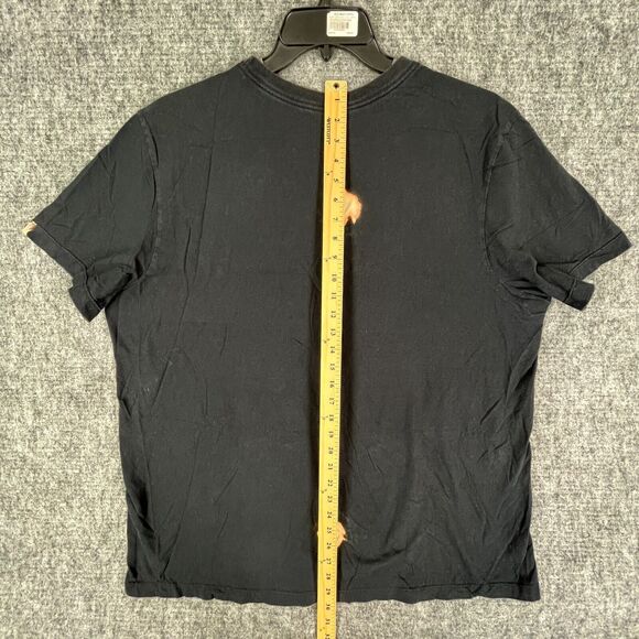 Nike Shirt Mens XXL Regular Workout Gym Short-Sleeve Swoosh Black Tee - Picture 6 of 8